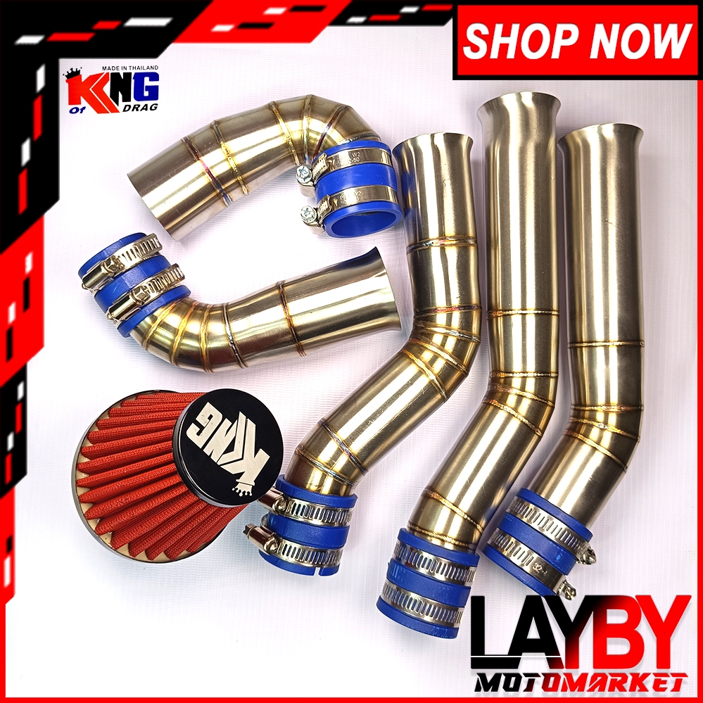 THAI KING DRAG RAM AIR W/ FILTER 48MM / RAM AIR STAINLESS WAVE / NMAX ...
