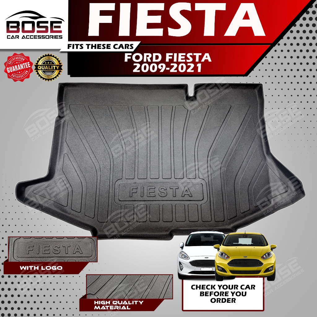 Ford Fiesta Hatchback 2009 - 2019 Trunk Tray / Cargo Trunk Tray / Cargo ...