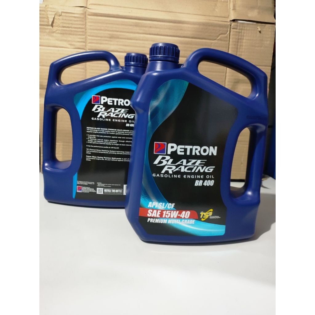 PETRON BLAZE RACING GASOLINE ENGINE OIL BR400 SAE 15W-40 PREMIUM ...