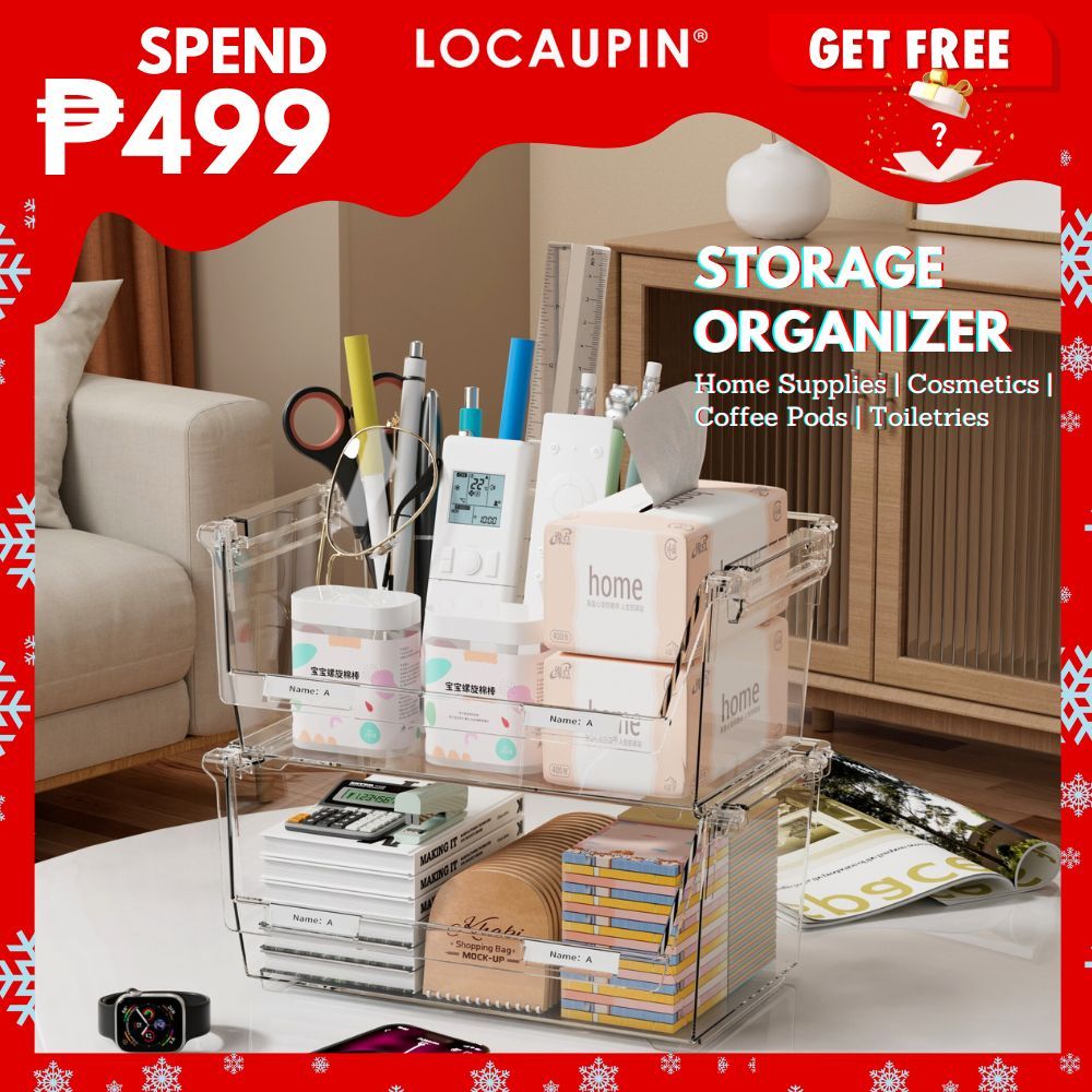 LOCAUPIN Clear Multifunction Stackable Organizer for Counter Coffee Pod ...