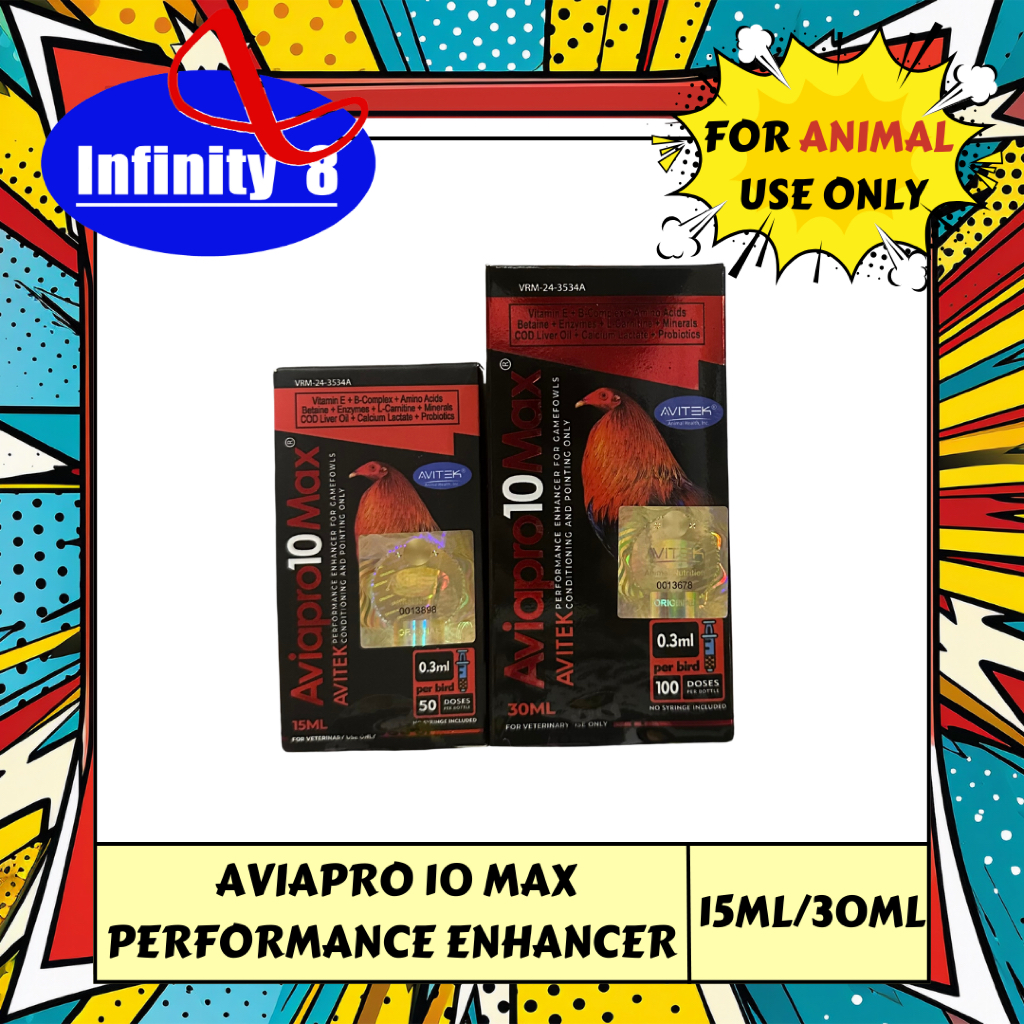 AVITEK AVIAPRO 10 MAX 15ML/30ML FOR GAMEFOWLS | Shopee Philippines