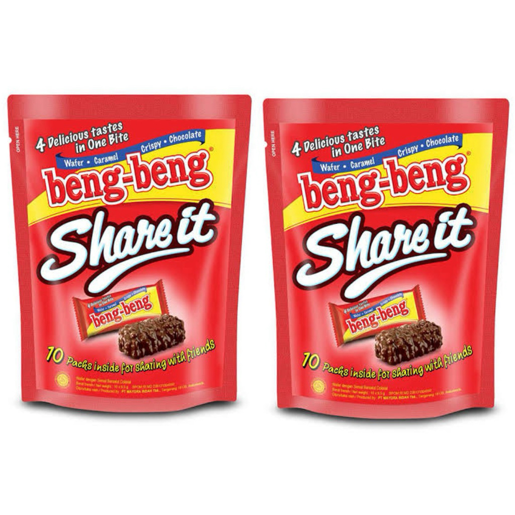 BUY 1 TAKE 1BENG-BENG SHARE IT (10pack) WAFER CARAMEL CRISPY CHOCOLATE ...