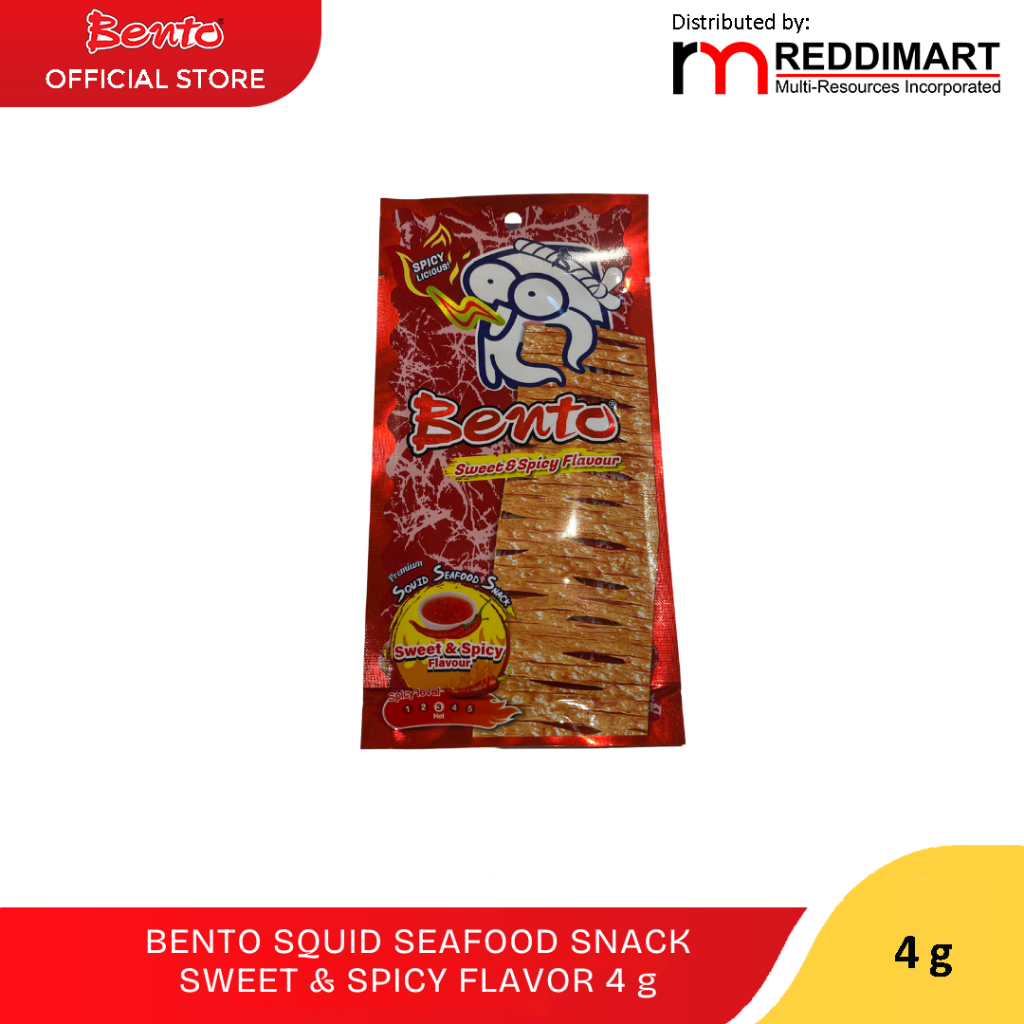 Bento Seafood Snack Value Pack (4G x 12 sachets) - Sweet and Spicy ...