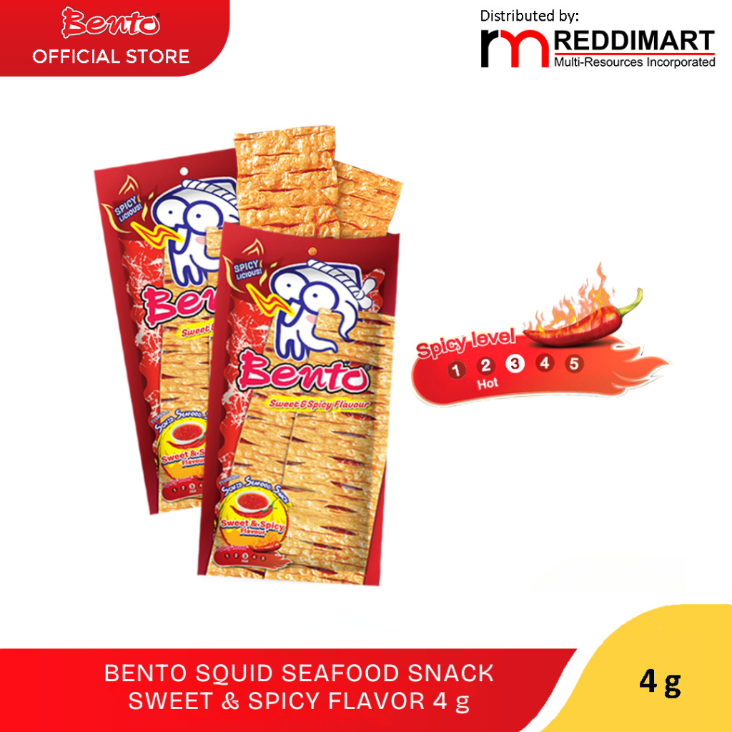Bento Seafood Snack Value Pack (4G x 12 sachets) - Sweet and Spicy ...
