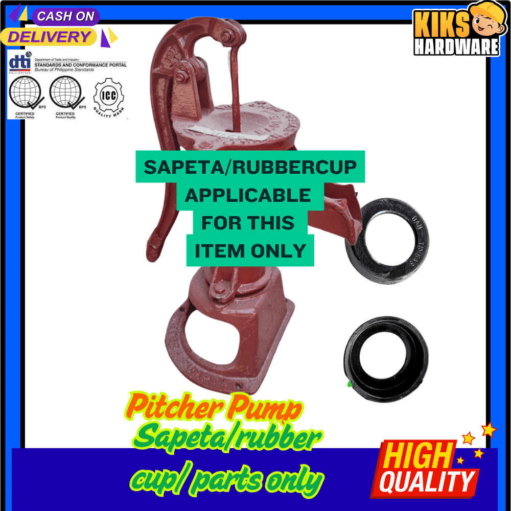 Jetmatic & Pitcher Rubber Cup Sapeta Rubber Gasket For Poso Sapatella ...