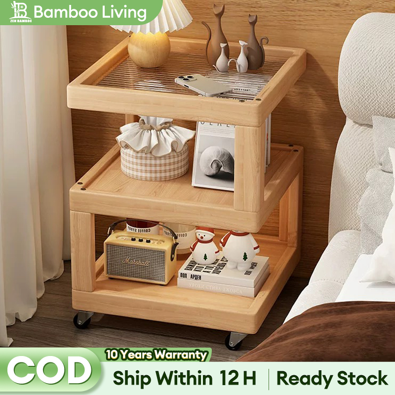 COD Movable Bedside Table Wipe Clean Modern Simple Style Bedside Table ...