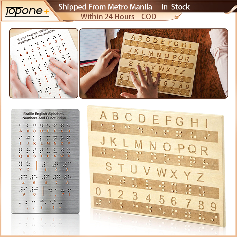 Portable Braille Alphabet Board With Raised Numbers Punctuation Marks ...