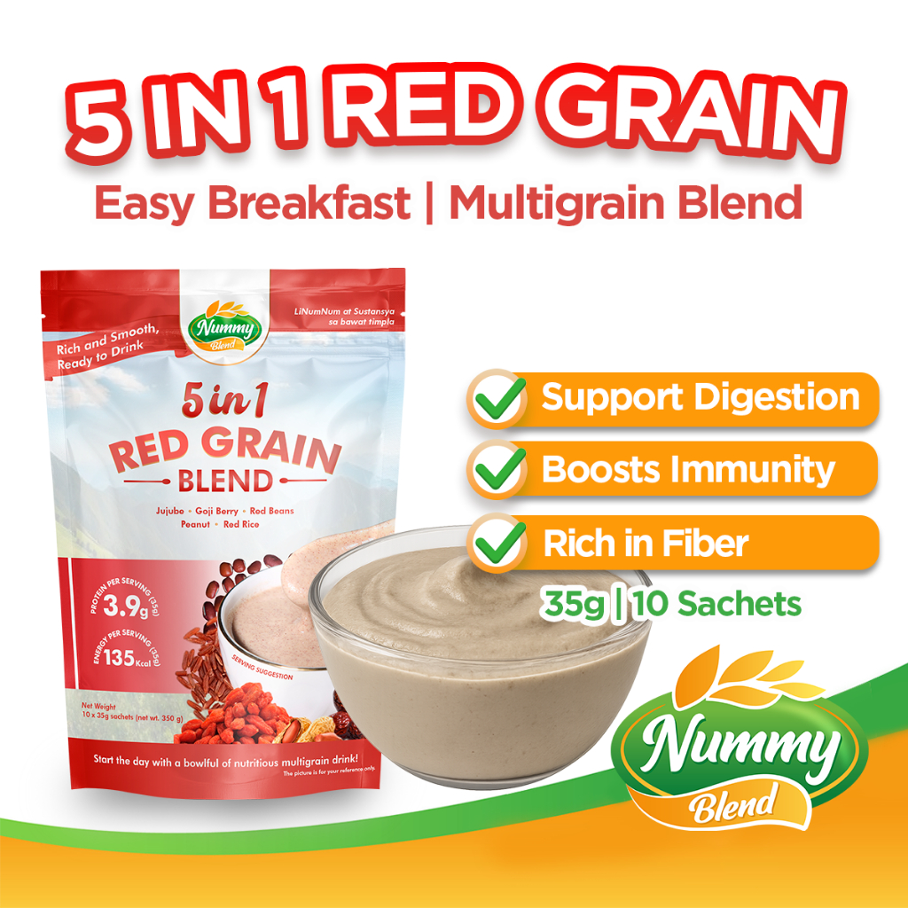 Nummy Blend 5 in 1 Multigrain Cereals Bean, goji Berry, Red Rice ...
