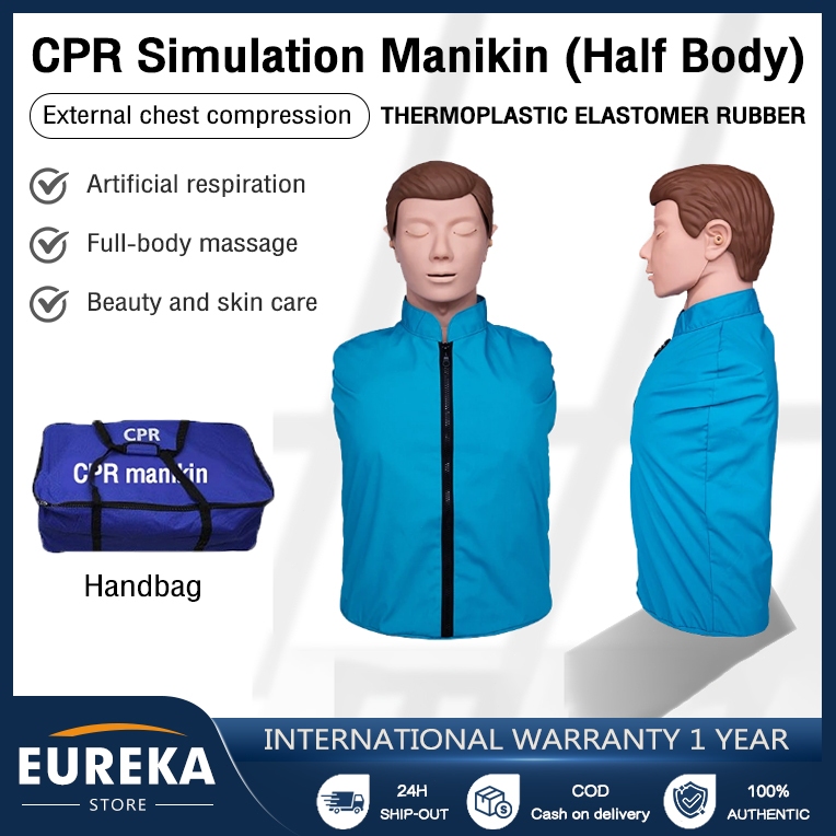 CPR AED First Aid Training Dummy Manikin Cardiopulmonary Half Body ...