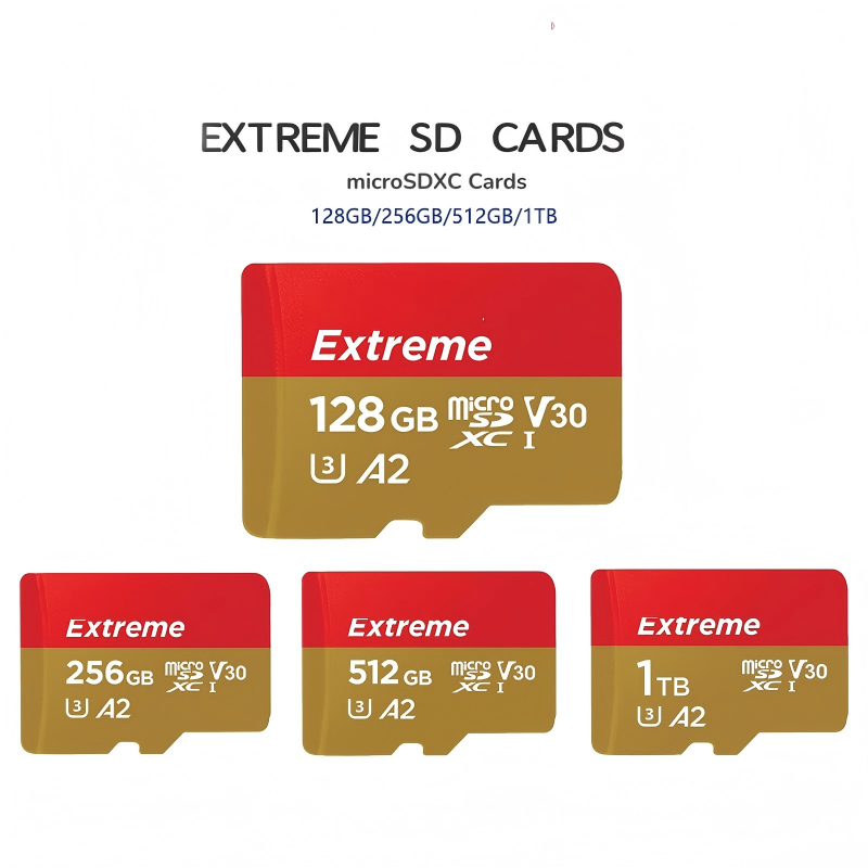 Original Extreme 128GB 256GB 512GB 1TB A2 Series micro SD With Adapter ...