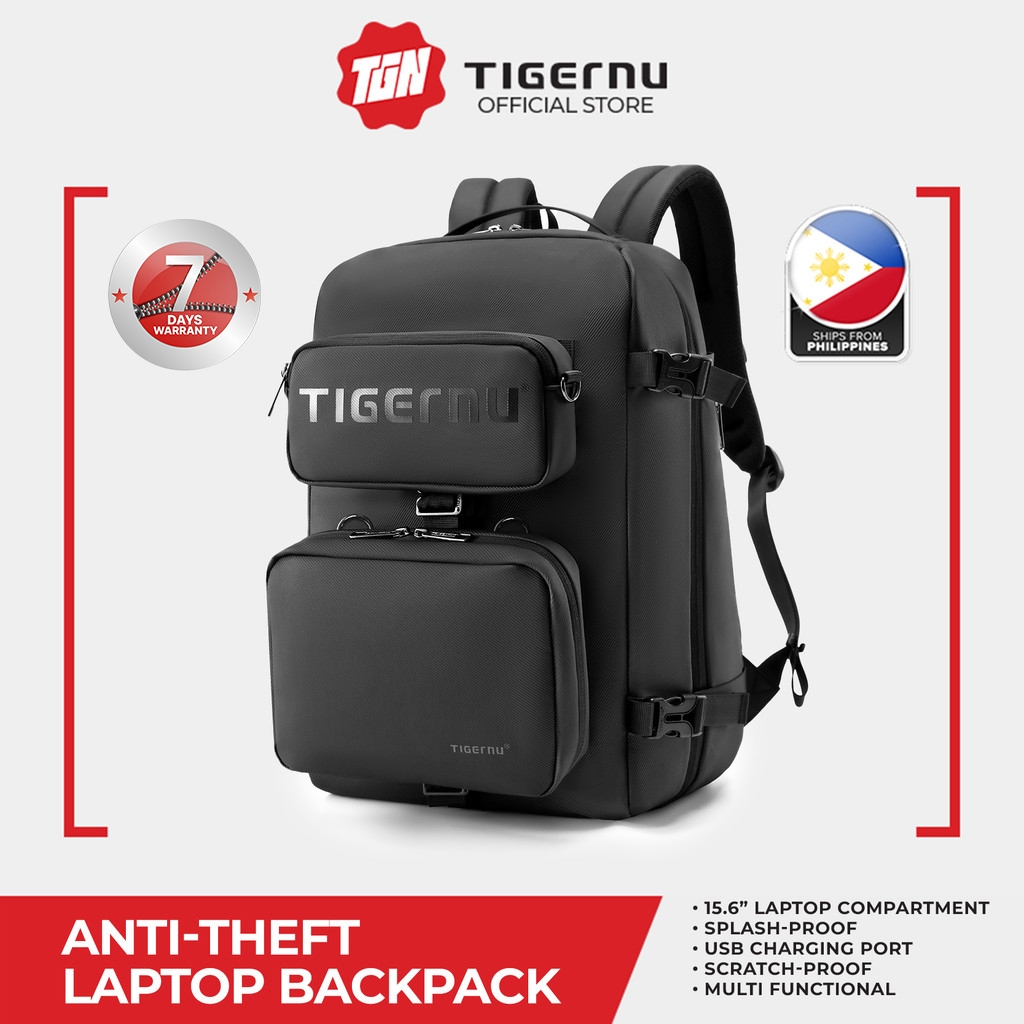 Inch Tigernu Backpack Philippines Tigernu Men 17inch Laptop Anti Theft  Waterproof Travel Backpacks Bag School