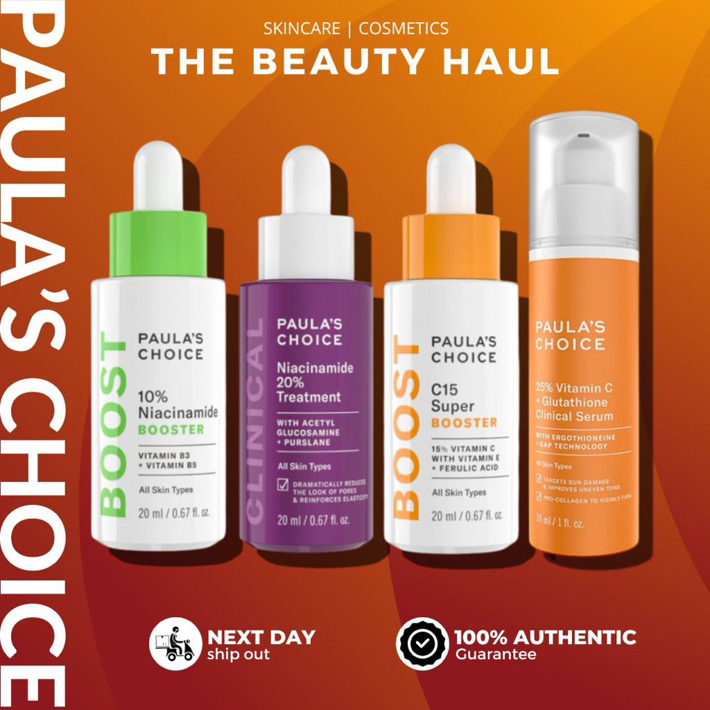 Paula's Choice 10% or 20% Niacinamide | Vitamin C15 | 25% Vitamin C + Glutathione  Serum