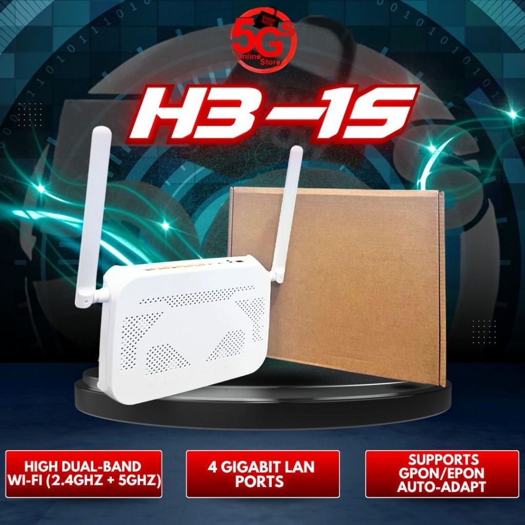 H3-1S Onu Router WiFi 6 Dual Band Router | Shopee Philippines