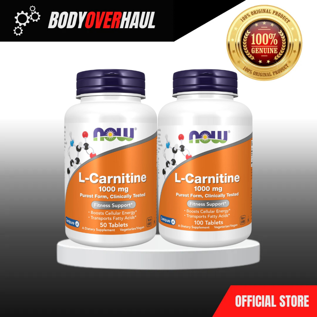 Body Overhaul | NOW Foods, L-Carnitine ( Fitness Support & Boosts Cellular  Energy ) | Shopee Philippines