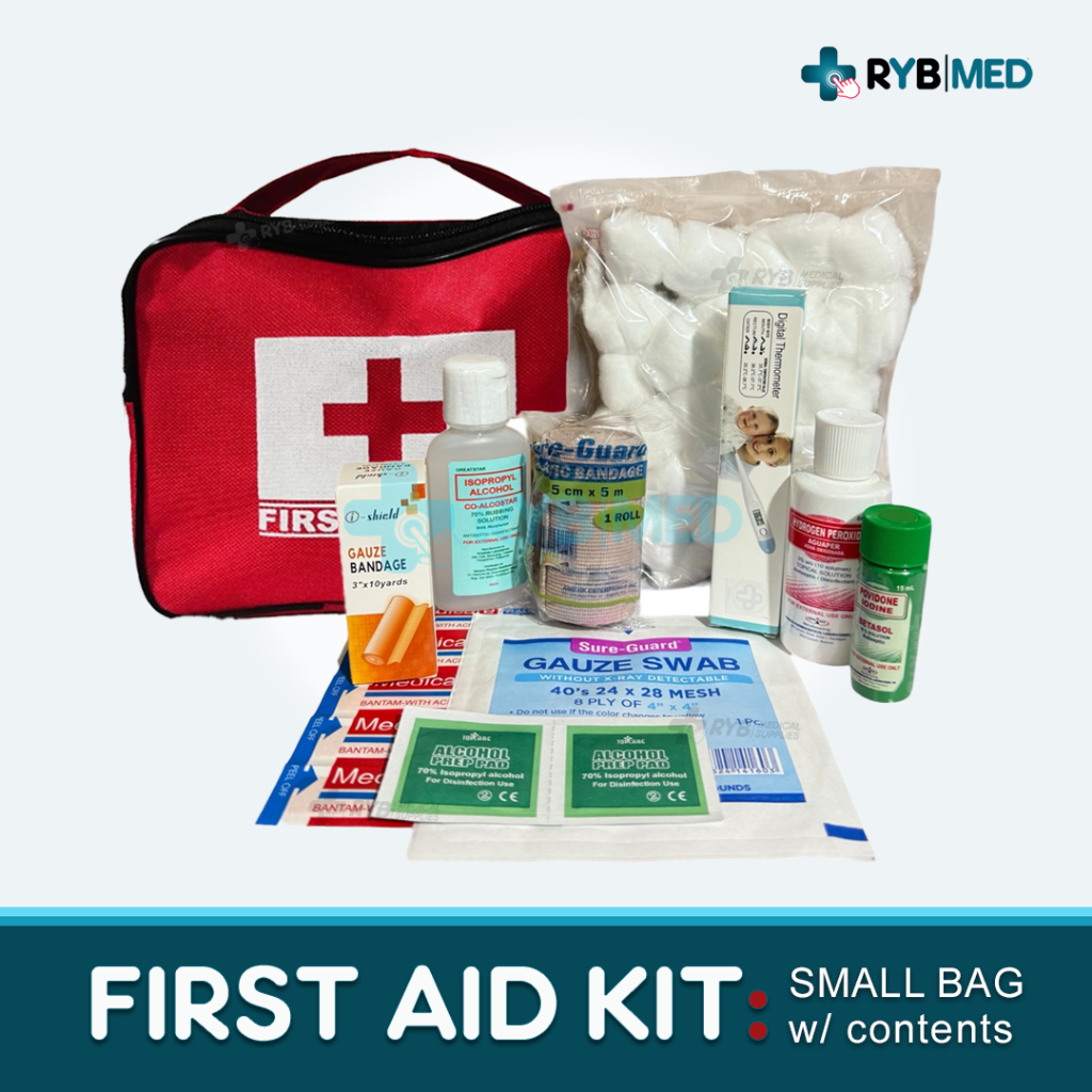 First Aid Kit Set - in Small Bag, for emergency, Legit Contents ...