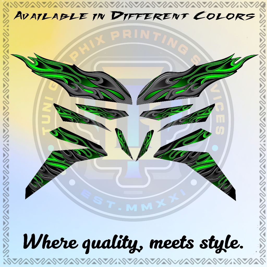 Honda XRM Trinity 125 MODERN FIRE TRIBAL Decal Sticker | Shopee Philippines