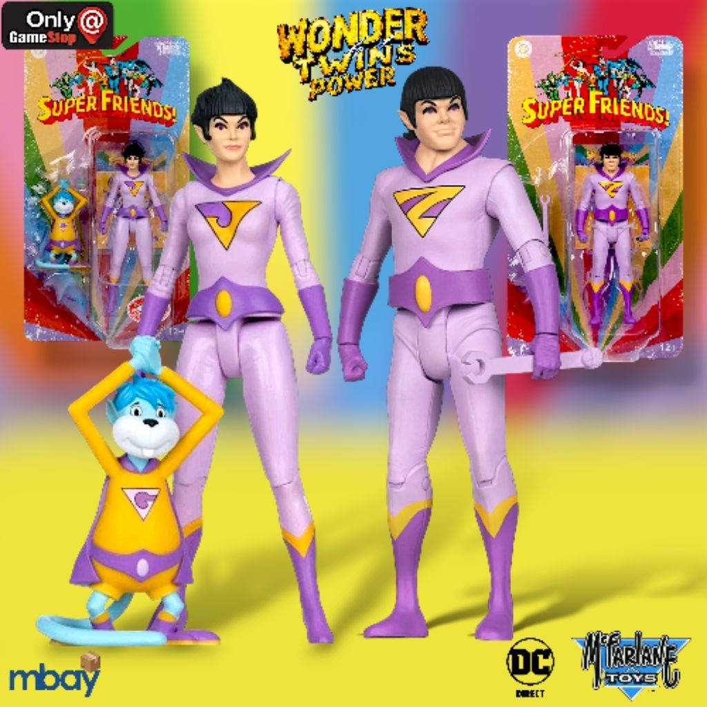 Mcfarlane DC Retro Super Friends ZAN & JAYNA with GLEEK - THE WONDER ...
