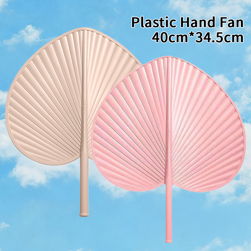 Plastic Palm Leaf Hand Fan Craft Fan Summer Cooling Hand Fans ...