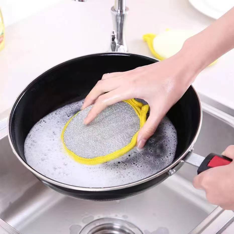Double Side Dishwashing Sponge Pan Pot Dish Wash Sponges Cleaning Tools ...