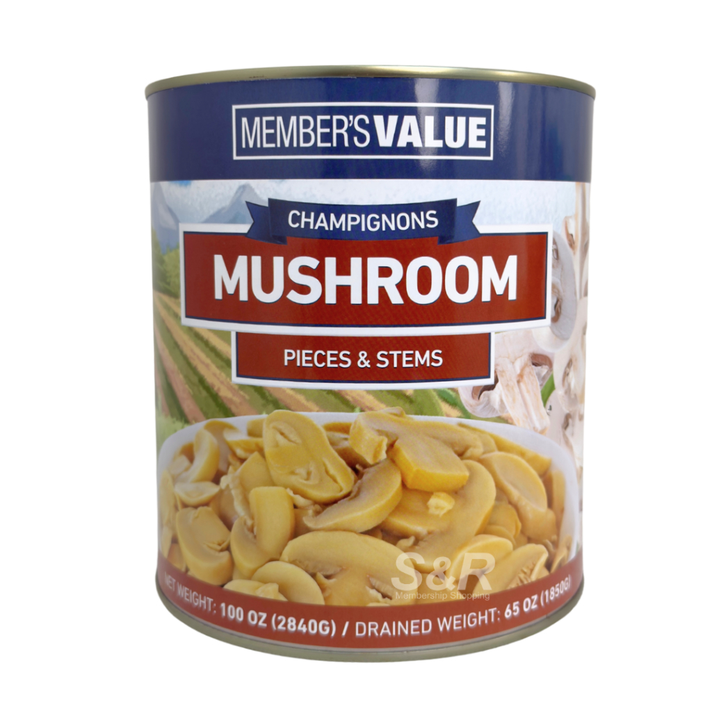 Member's Value Mushroom Pieces & Stems in Can 2.8kg | Shopee Philippines
