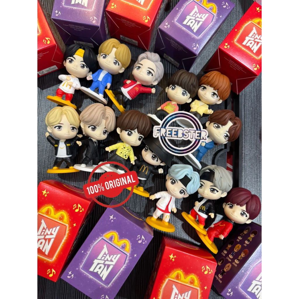 100% ORIGINAL] Mcdo x BTS TinyTAN Happy Meal Toys (BTS McDonalds