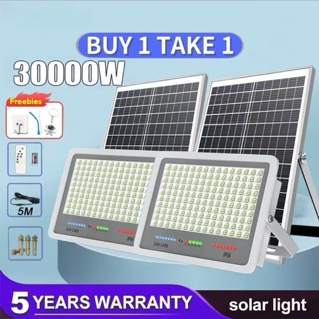 Solar Light Outdoor Flood Lighting Lampu Solar IP67 Waterproof ...