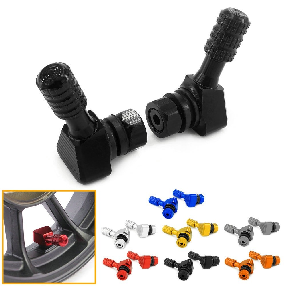 2PCS Motorcycle Rim Angle Valve Wheel Tire Tubeless Valve Stems For Rim ...