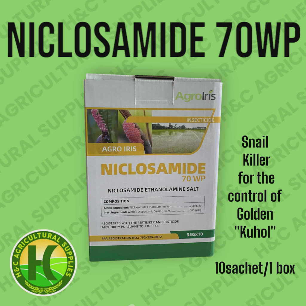 Niclosamide 70WP Molluscicide 10sachet/1 box | Shopee Philippines