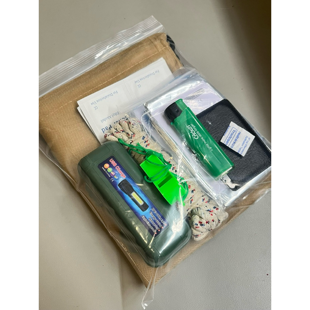 GO BAG EMERGENCY SURVIVAL KIT 10IN1 SET | Shopee Philippines