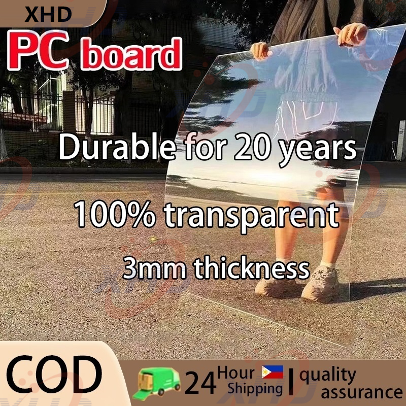 PC Transparent board Polycarbonate【3mm Multiple Sizes】with Protective ...