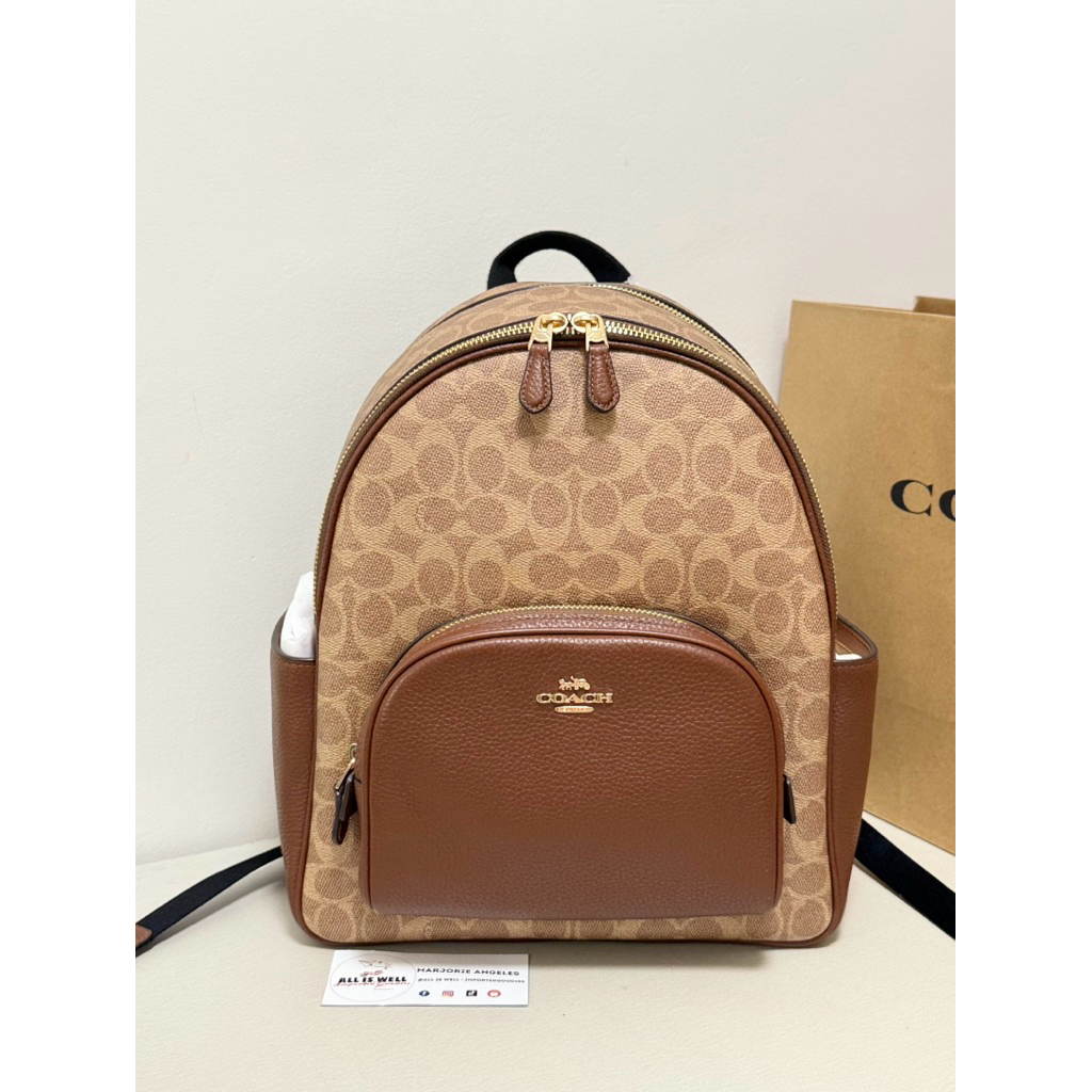 coach brown backpack for ipad COACH MEDIUM COURT BACKPACK (FITS IPAD)