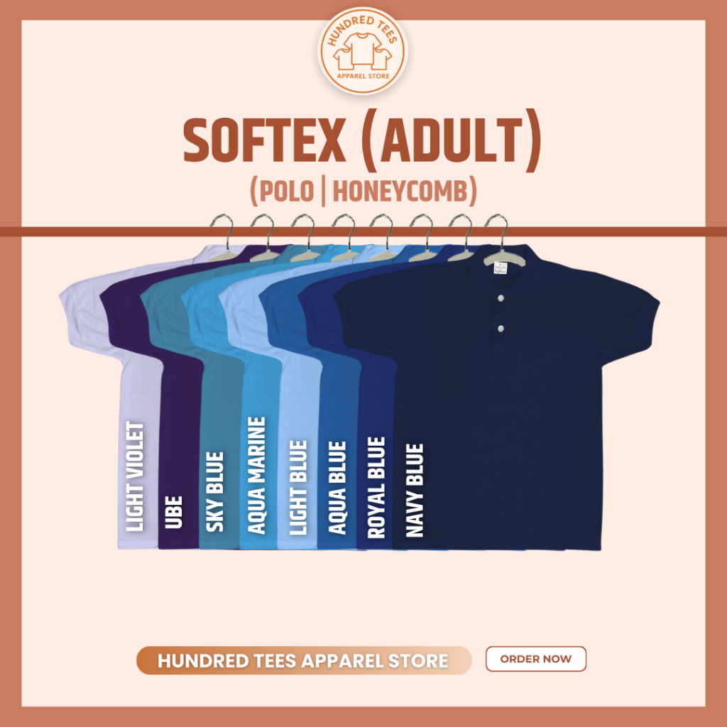 Softex HoneyComb Polo Shirt in Blue and Violet Colors | Shopee Philippines