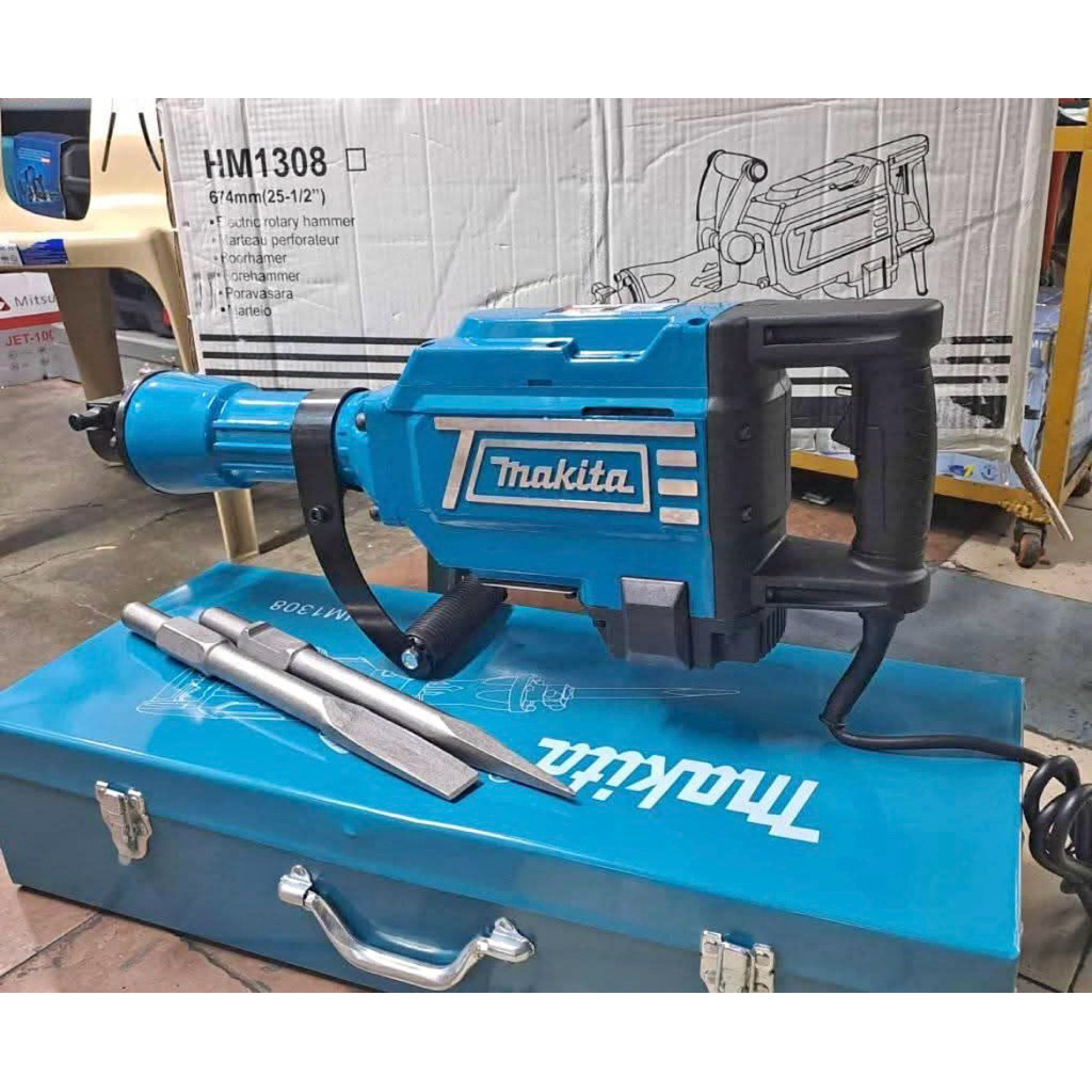 MAKITA DEMOLITION JACK HAMMER 1750w/FREE BITS POINTED & FLAT | Shopee ...