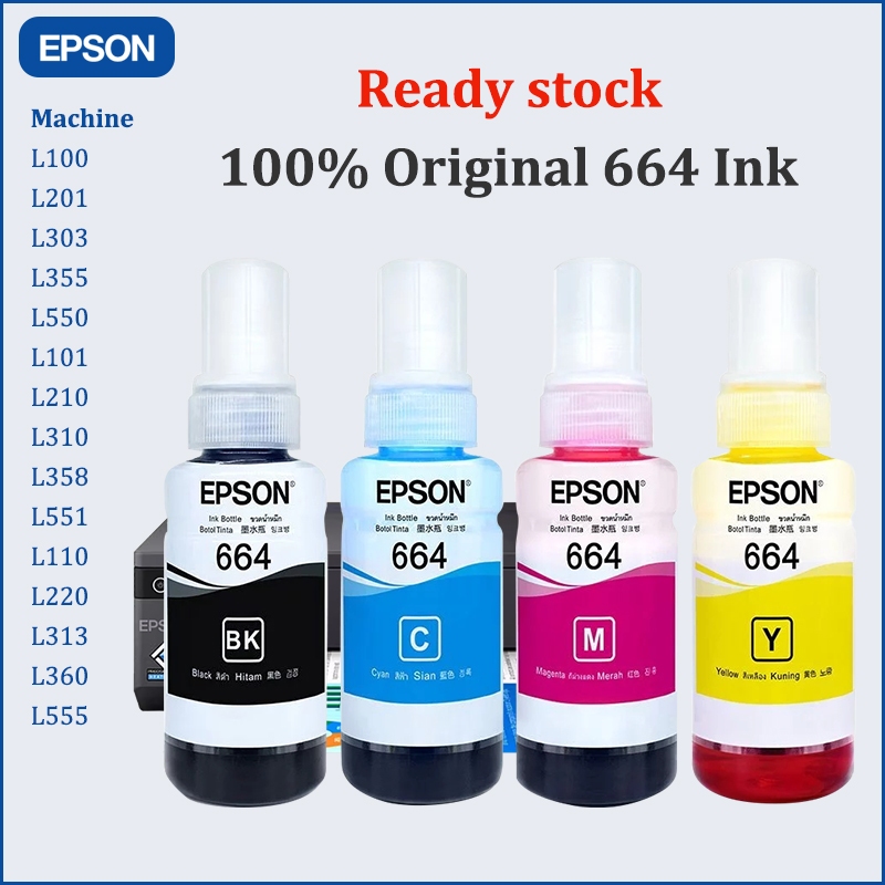 【COD】Epaon 664 inks for L1300, L200, L220,L300, L310, L350, L365, L565 ...