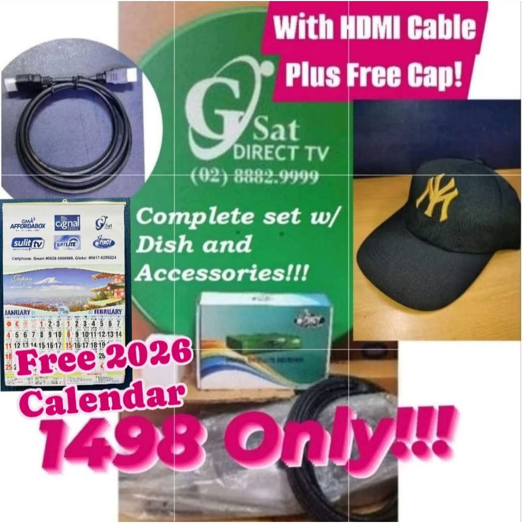 Gsat Pinoy Complete Sets w/1mos.load free plan 99 with Dish and ...