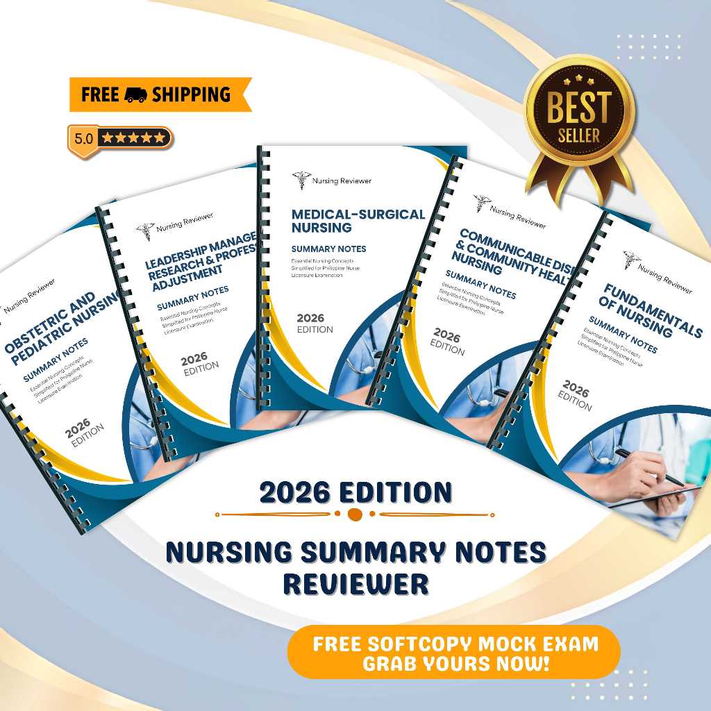 2026 Nursing Summary Notes Reviewer | NLE Nursing Licensure Exam Prep ...