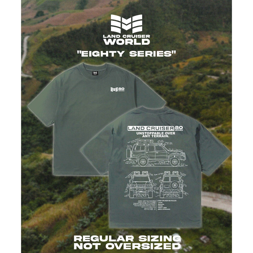 LC World 80 Series Mark Marcaida Regular Size T-Shirt for Land Cruiser ...