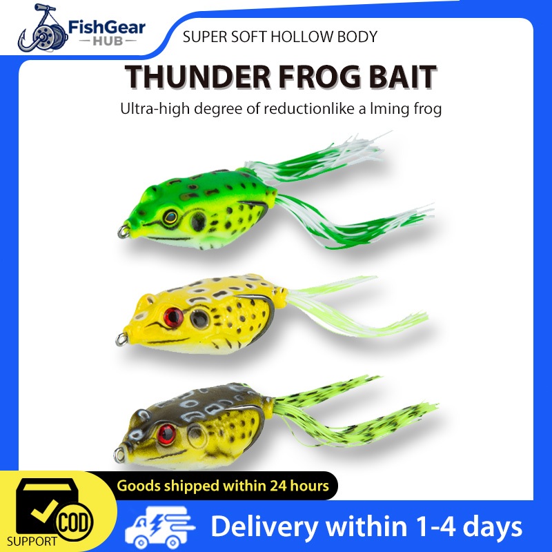 【FGH】Lure Soft Frog Soft Frog SwimBait Lure Floating Gear Fish bait exp ...