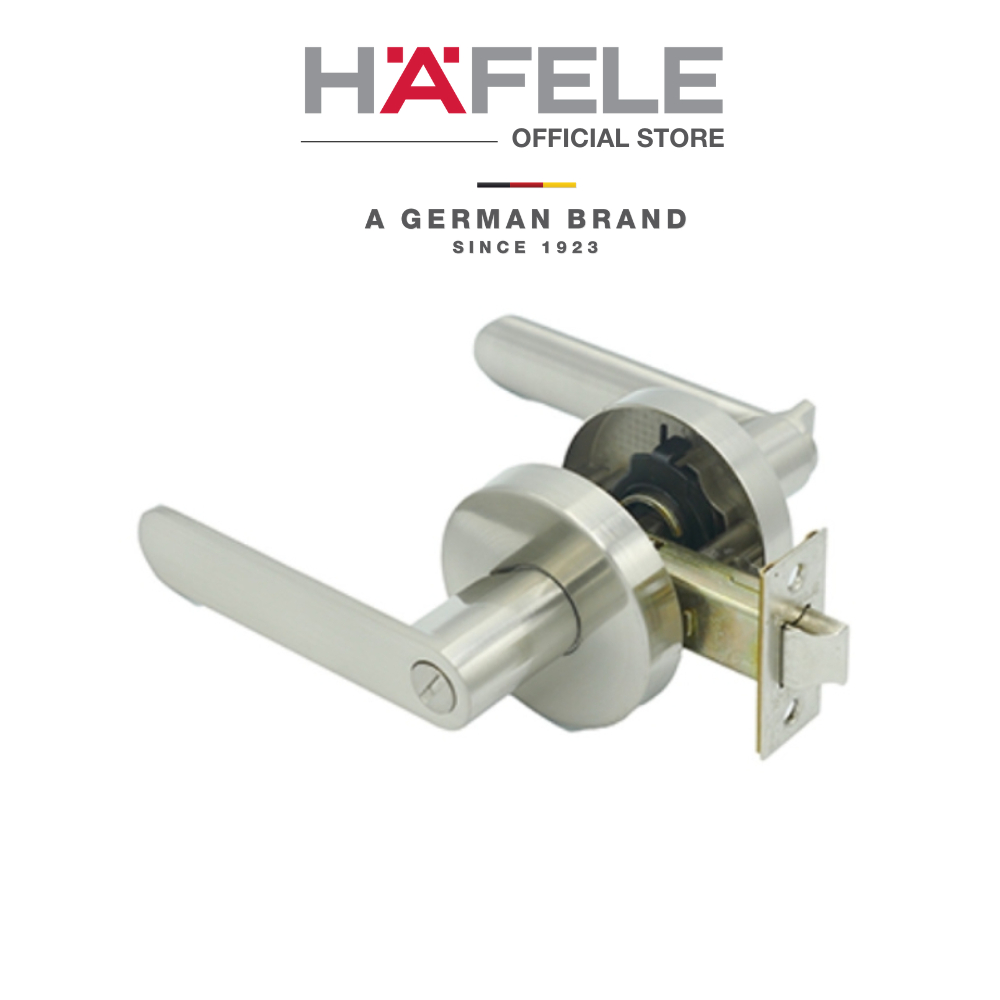 Hafele DIY Tubular Lever Lockset, Privacy Function, Heavy Duty For Door ...