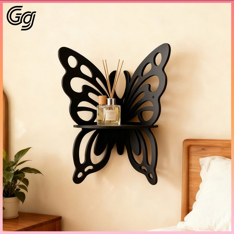 2PCS Creative Butterfly Wall Display Shelf butterfly storage rack ...