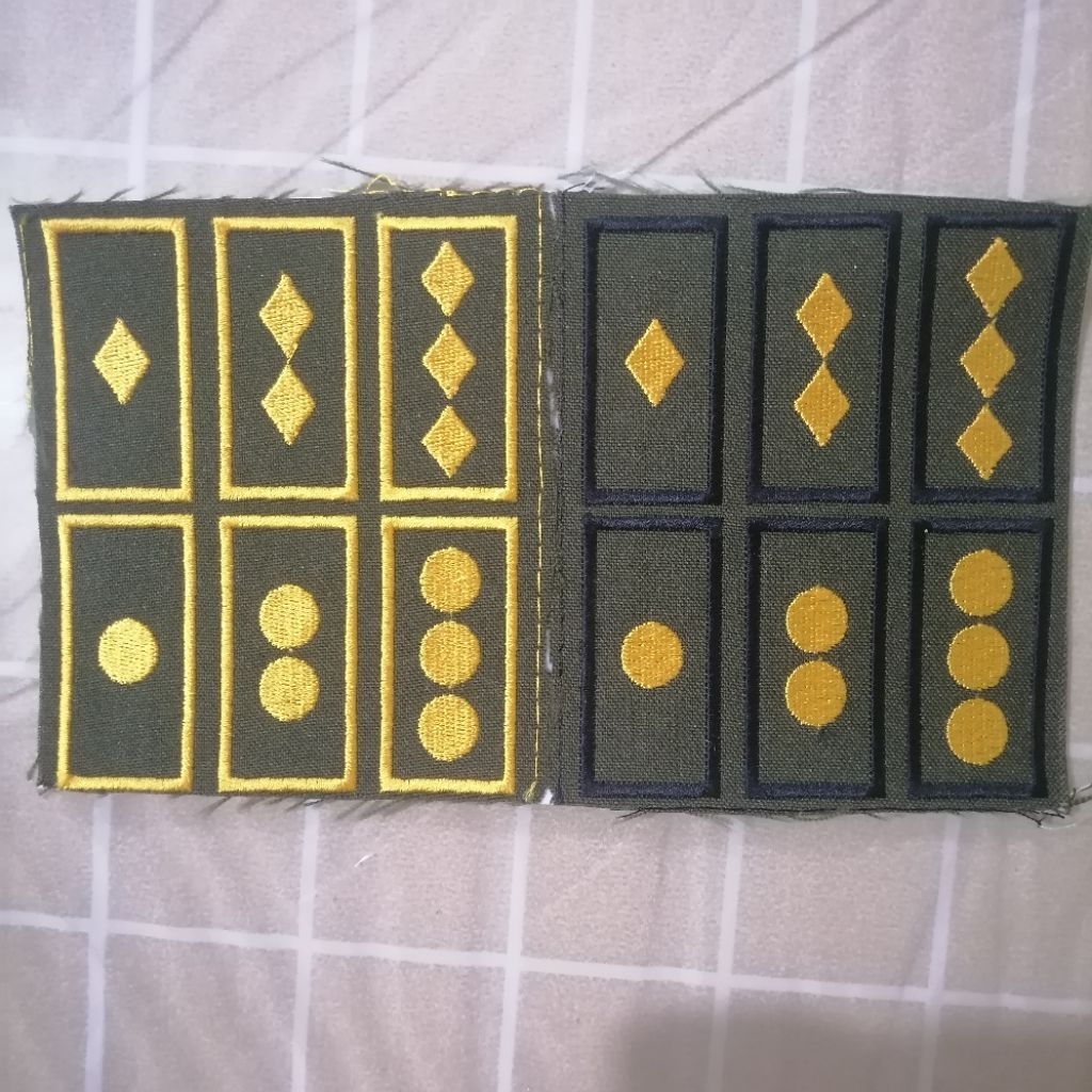 ROTC RANK PATCH WITH MAGIC TAPE OR VELCRO ON | Shopee Philippines