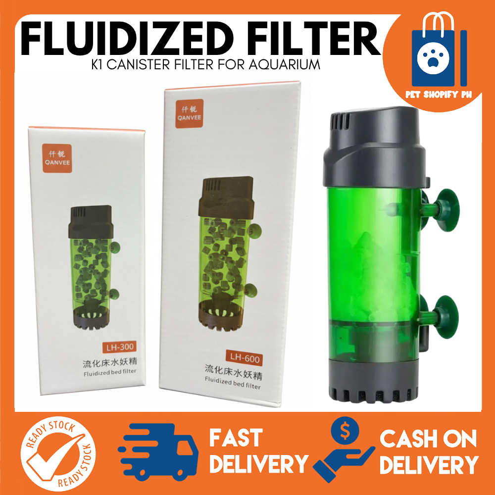 Qanvee K1 Canister Filter LH-300 LH-600 Fluidized Bed Filter For Fish ...