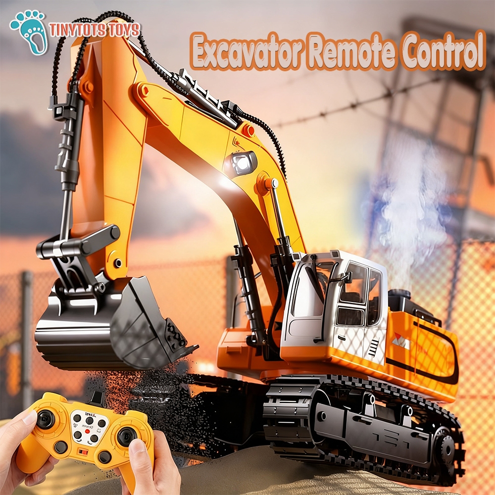 16 CH Alloy Excavator Remote Control Excavator Truck RC Excavator ...