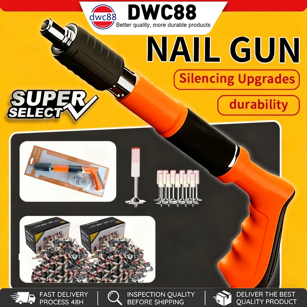 Original Steel Silencer Nail Wall And Ceiling Fixing Set Nail Gunner ...