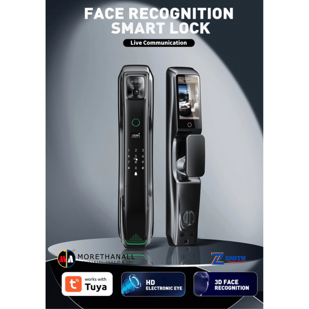 Zenith Beta I8 6-in-1 Face Recognition Smart Lock with Video Doorbell ...