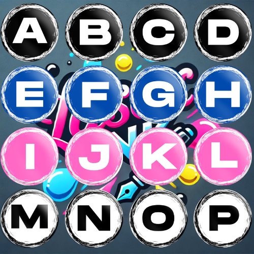 44mm Single Letter Initial Button Pin - 4 Colors Available ...