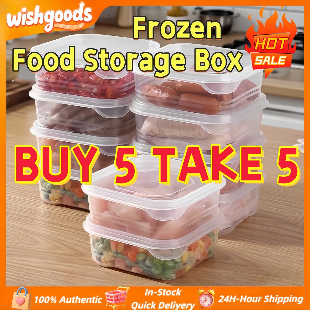 Frozen Food Storage Box Sealed For Meat Fruit Vegetables Microwave Safe ...
