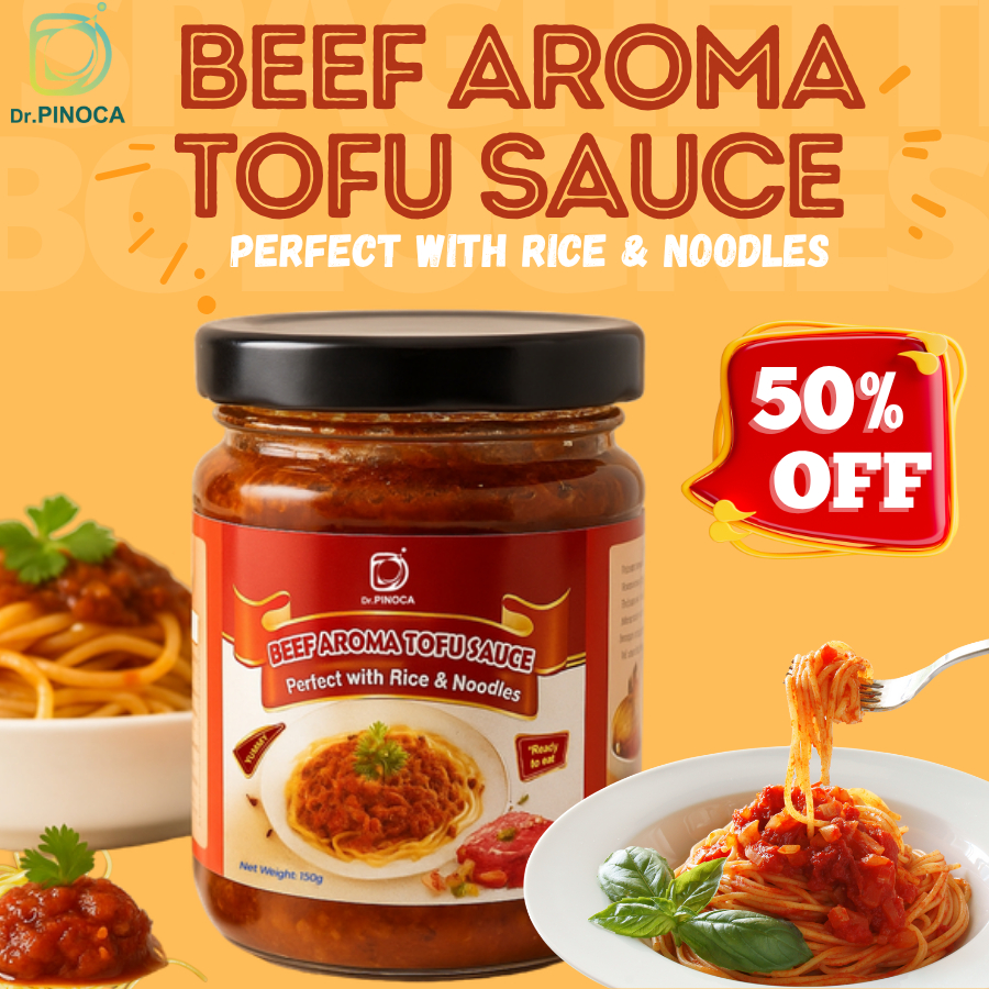 Dr.PINOCA Beef Aroma Tofu Sauce Mix Mushroom Spaghetti Sauce High ...