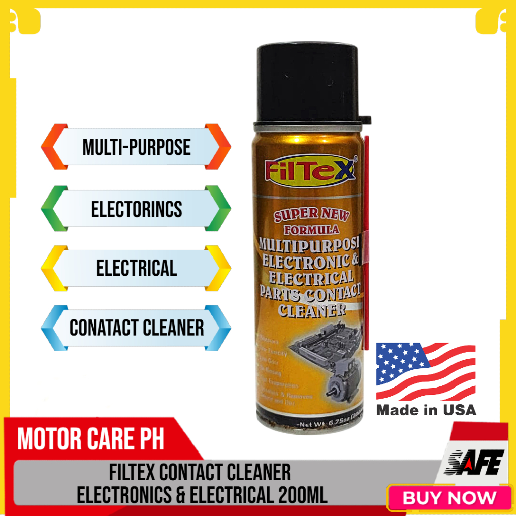 FILTEX Contact Cleaner Electronics and Electrical Parts 200ml | Shopee ...