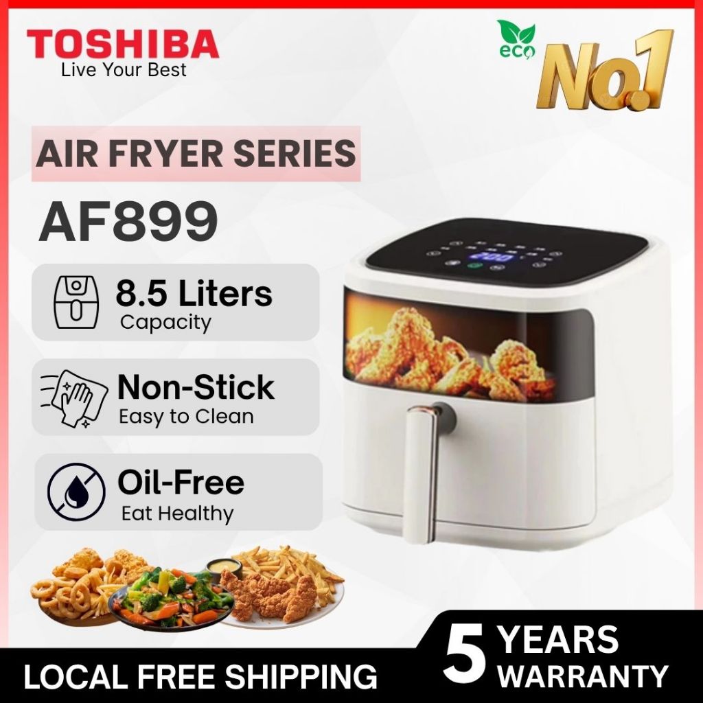 Toshiba Air Fryer AF899L 8.5L Large Capacity | Oil Less Healthy Cooking ...